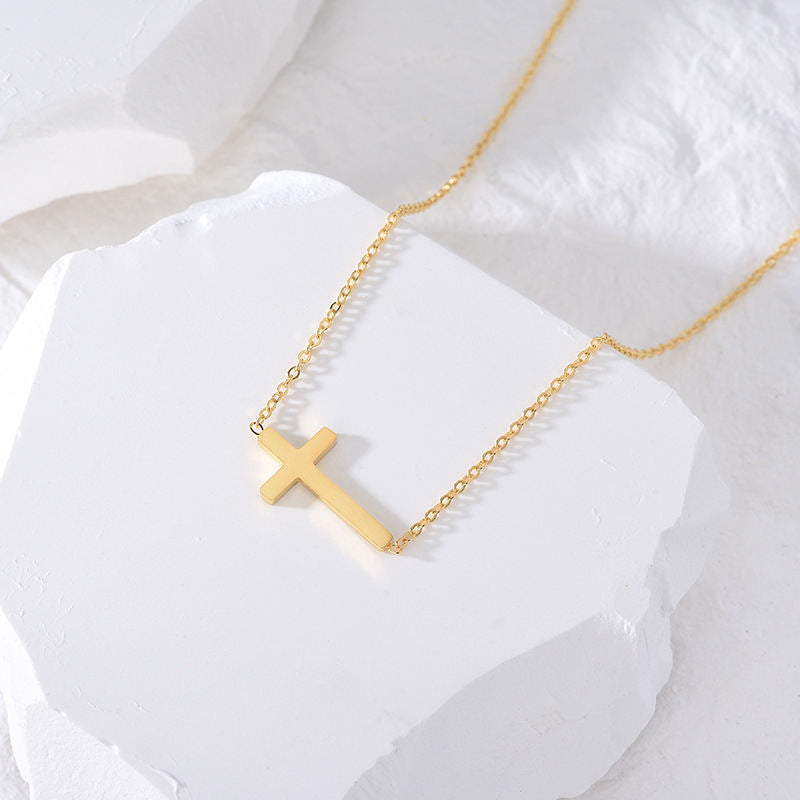 Halskette | 18K Gold | Kreuzverbunden